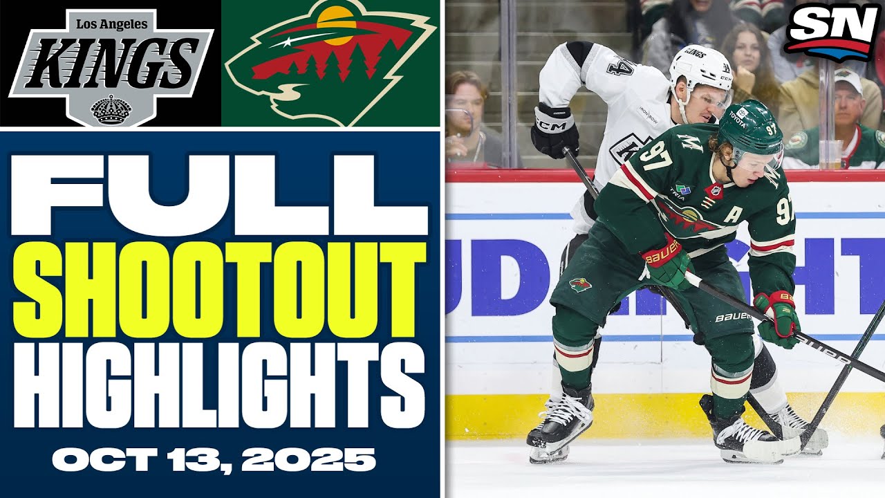 Los Angeles Kings at Minnesota Wild | FULL Shootout Highlights - October 13, 2025