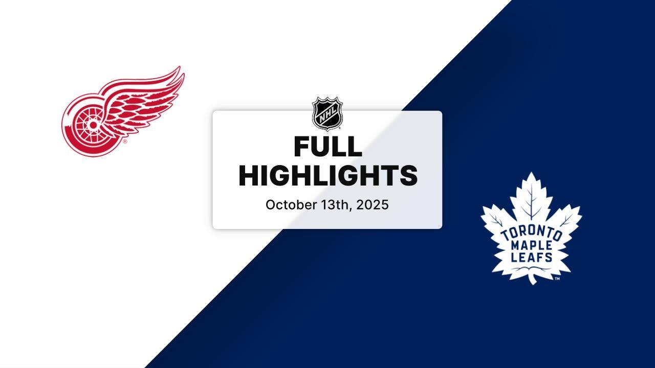 NHL Highlights | Red Wings vs. Maple Leafs | October 13, 2025