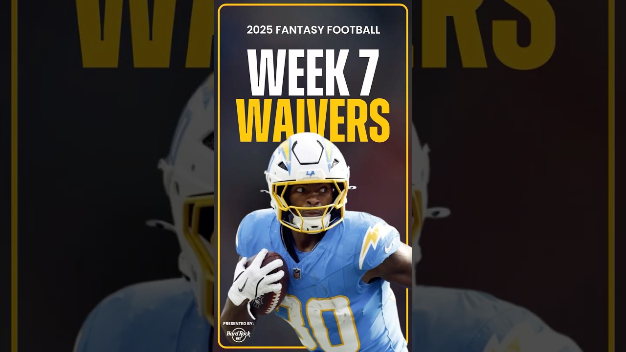 Top WAIVER ADDS For Week 7 in the NFL! #shorts