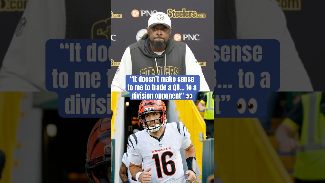 Mike Tomlin on the Joe Flacco trade 🍿