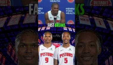 Ausar Thompson is excited to share the floor with Ron Holland #detroitpistons #detroitbasketball