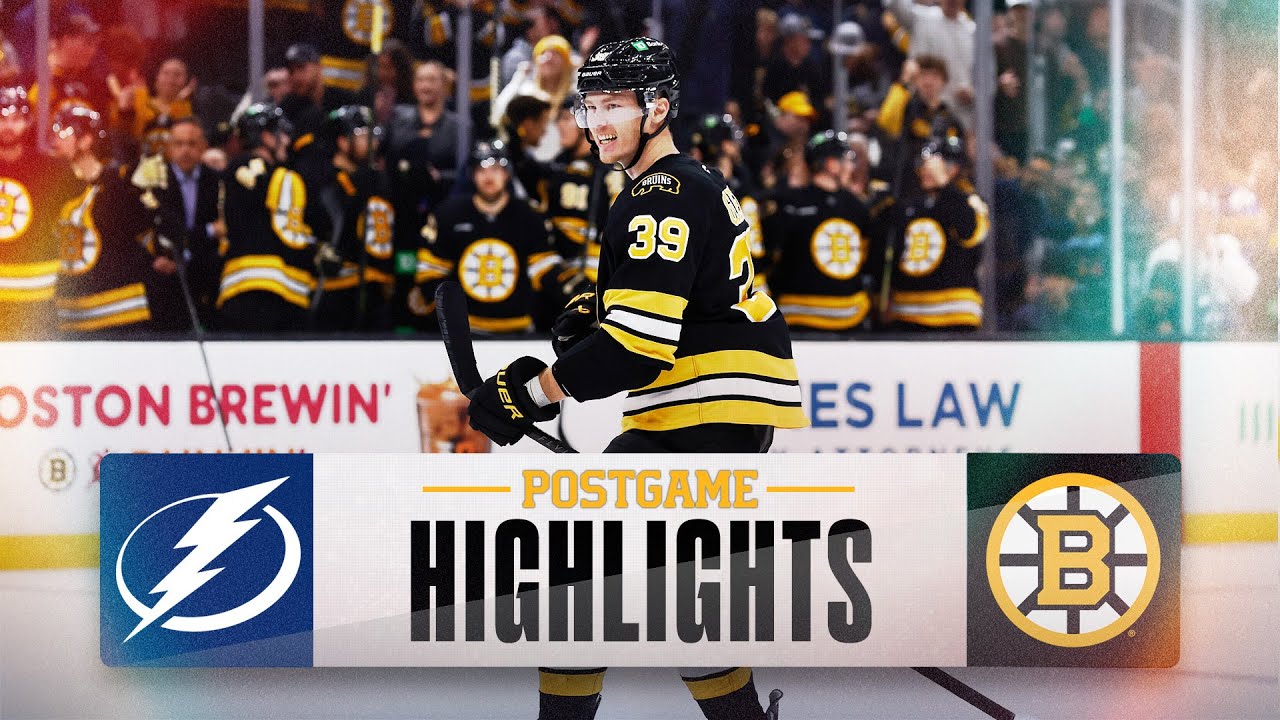 CONDENSED GAME: Boston Bruins vs. Tampa Bay Lightning - 10/13/2025