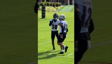First look: New Ravens safety Alohi Gilman at practice