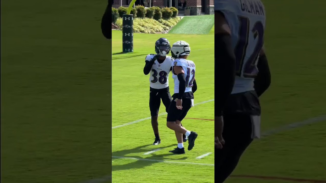 First look: New Ravens safety Alohi Gilman at practice