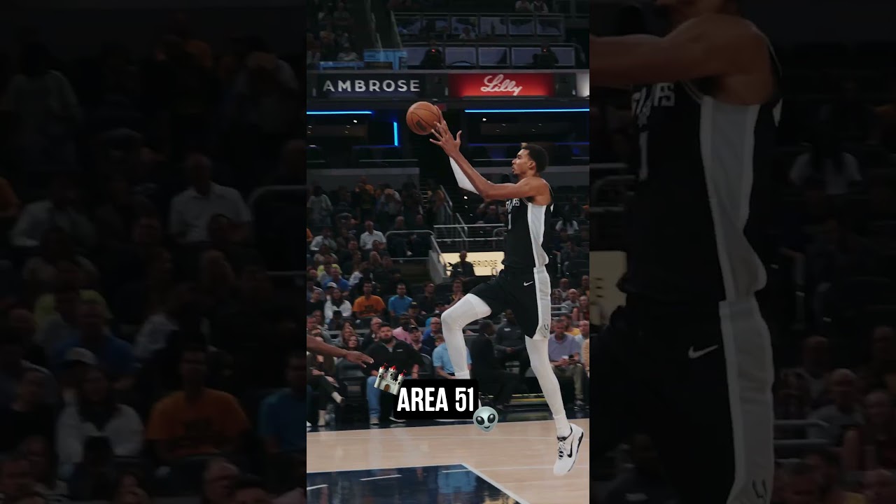 Area 51 back at it! 👽🏰 #Spurs #NBA #victorwembanyama #stephoncastle