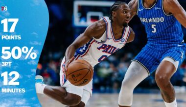 Tyrese Maxey Drops 17 Points in One Quarter of Play
