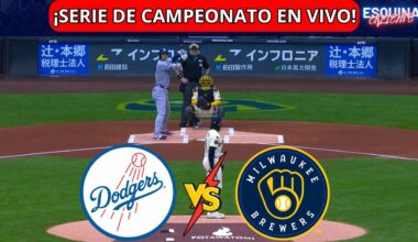 ⚾🔴EN VIVO: LOS ANGELES DODGERS VS MILWAUKEE BREWERS -⚾ SERIE DE CAMPEONATO 2025 - PLAYOFFS 🏆 NLCS