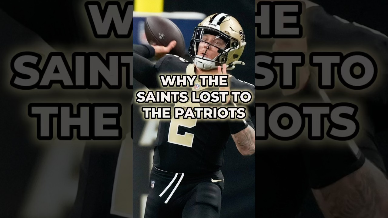 Here’s WHY The Saints LOST To The Patriots In NFL Week 6 #shorts #nfl Saints News
