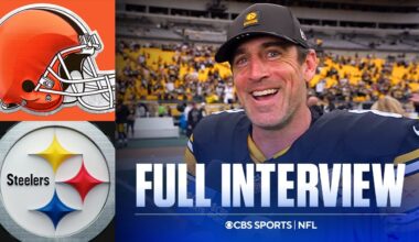 Aaron Rodgers on the Steelers second half adjustments, introduction to AFC North football