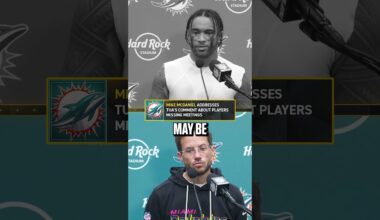 Tua Tagovailoa and Mike McDaniel differ on player-only meetings 😬 #NFL #Dolphins