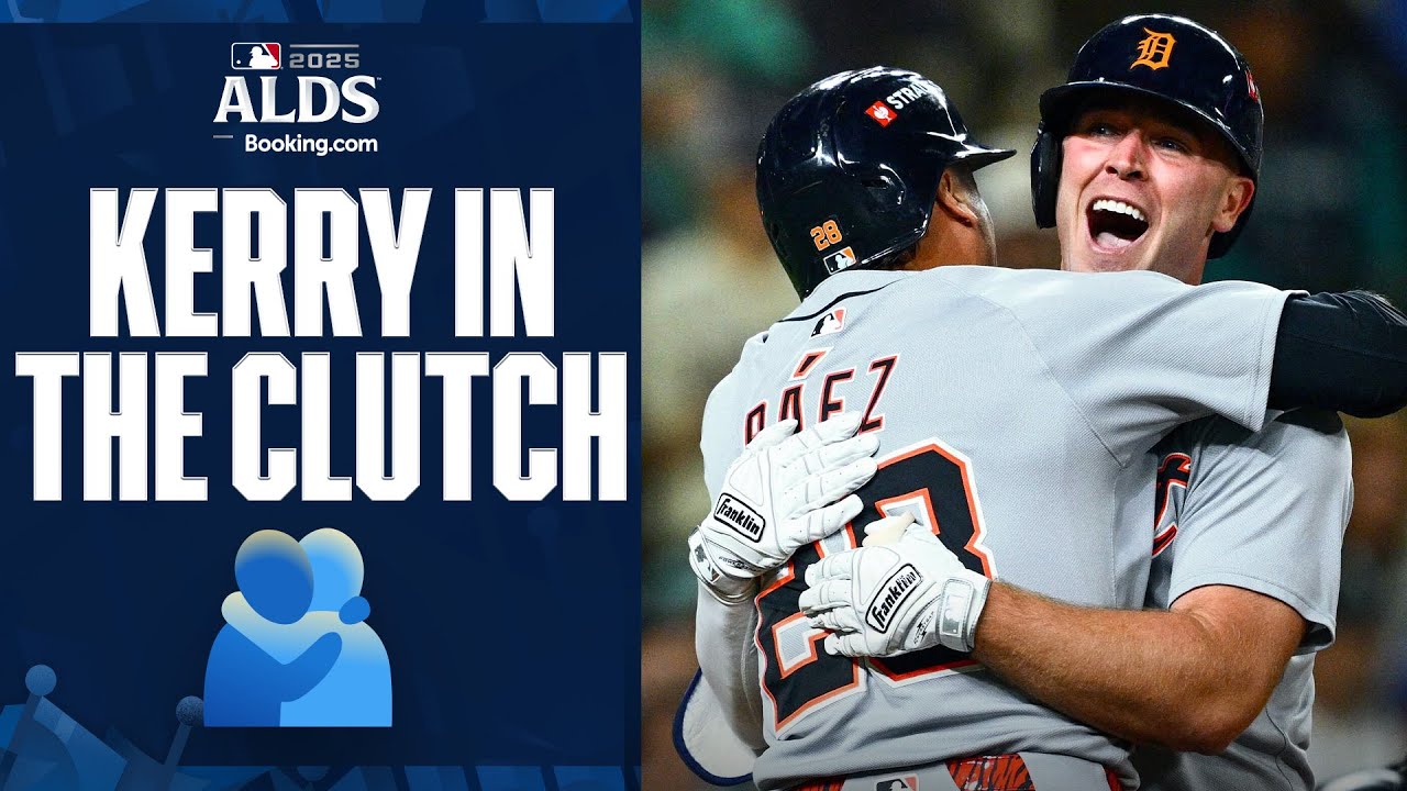 FOR THE LEAD in Game 5 🫢 Kerry Carpenter CRUSHES go-ahead two-run homer for Tigers!!