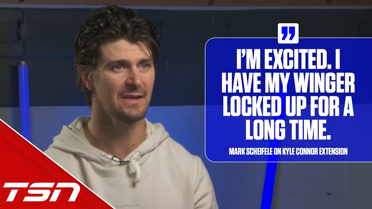 Scheifele on Connor extension: 'I'm excited. I have my winger locked up for a long time'