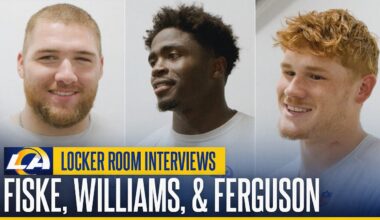 Braden Fiske, Darious Williams & Terrance Ferguson Talk Rams-Ravens Matchup | Locker Room Interviews