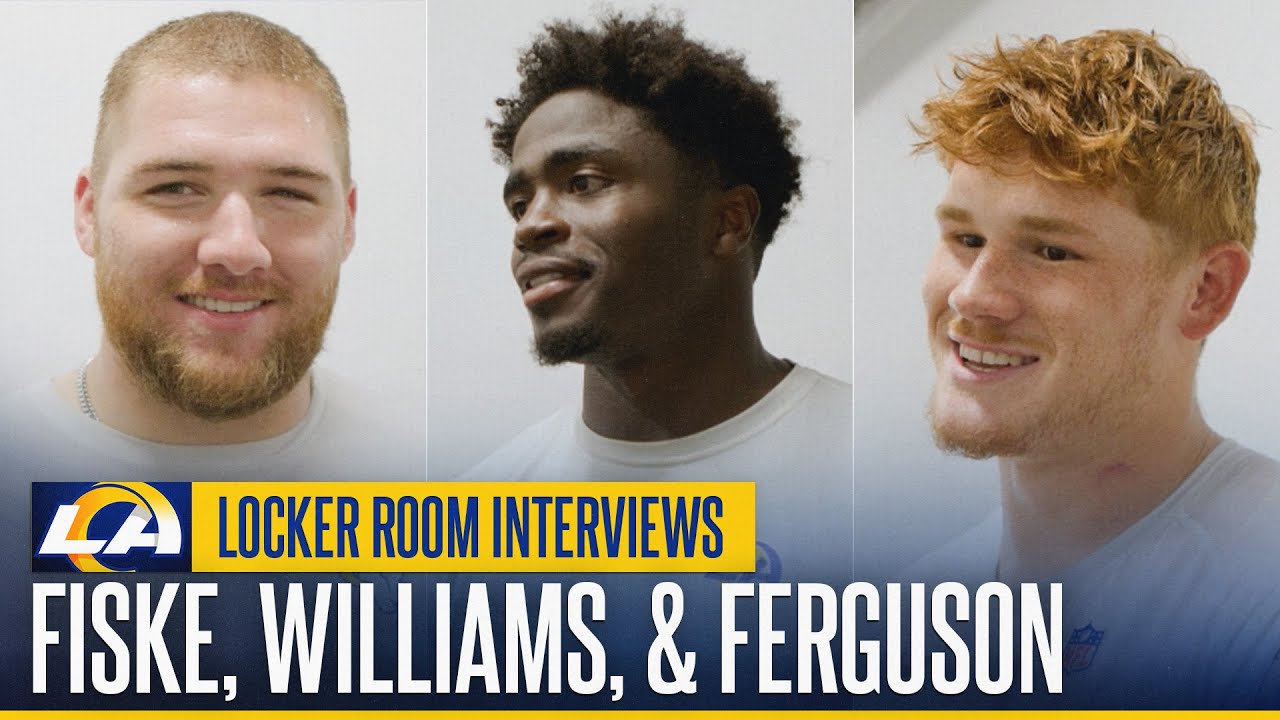 Braden Fiske, Darious Williams & Terrance Ferguson Talk Rams-Ravens Matchup | Locker Room Interviews