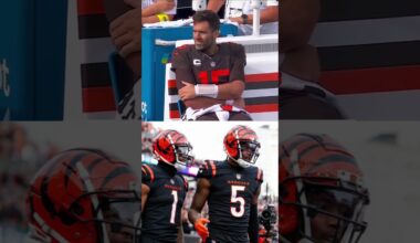 Joe Flacco Realizing He Gets to Throw to Bengals Stars Ja'Marr Chase & Tee Higgins!