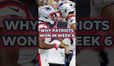Why The Patriots Won vs. The New Orleans Saints In Week 6 #patriots #nfl #shorts
