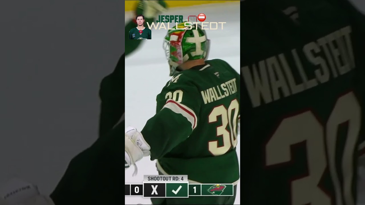 SAVED BY WALLSTEDT #jesperwallstedt #mnwild #goalie #nhl