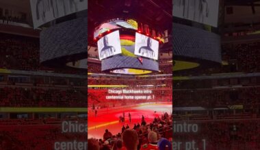 Chicago Blackhawks intro centennial home opener pt. 1!  #ChicagoBlackhawks #nhl #hockey