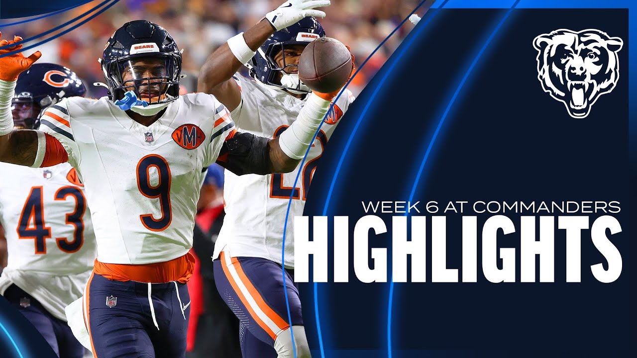 Chicago Bears' top plays vs. Commanders | Week 6 | HIGHLIGHTS