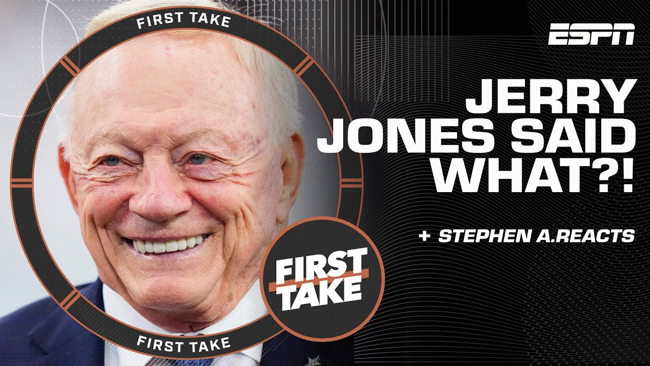 Stephen A. REACTS to Jerry Jones saying the Cowboys have the 'most capable' pass rush 🍿 | First Take
