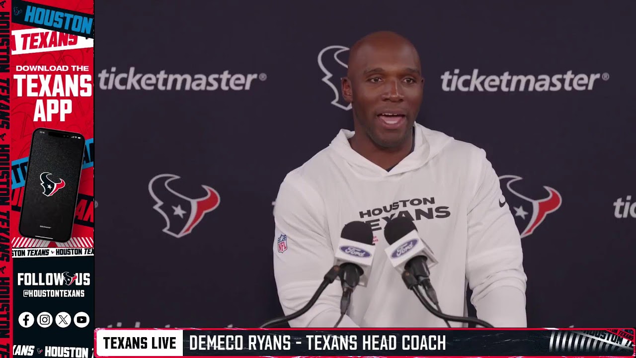 LIVE:  The Houston Texans address the media