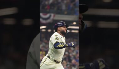 The first pitch Jackson Chourio and the Brewers offense sees! #Postseason 🚀