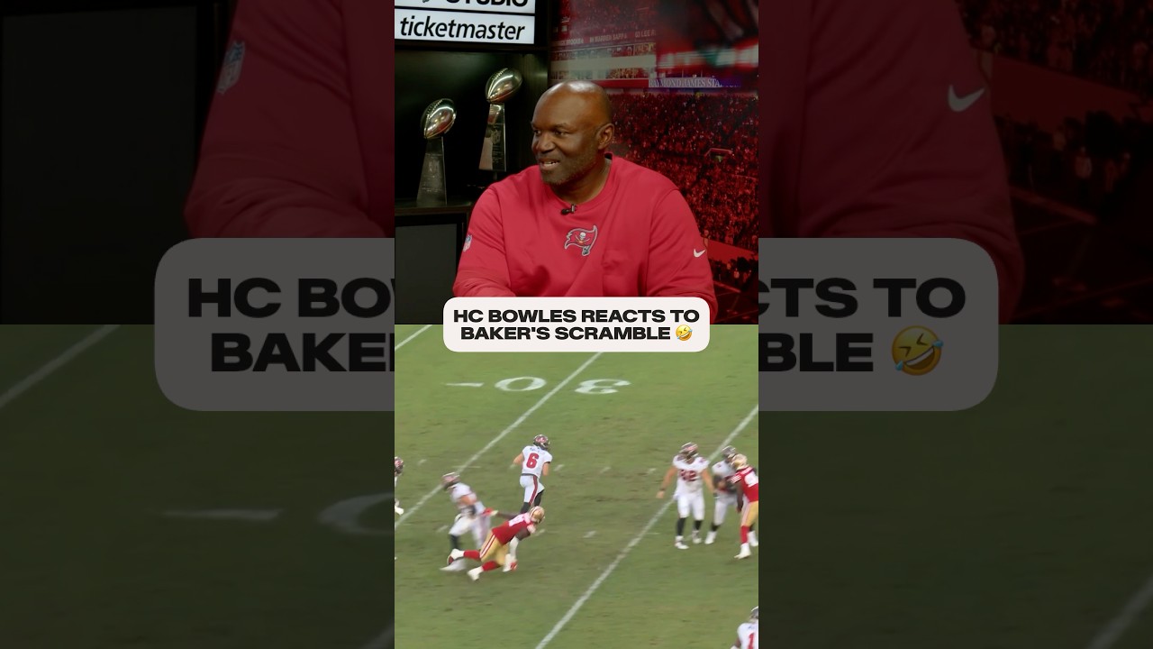 Todd Bowles is all of us watching this play 🤯 #buccaneers #bakermayfield #reaction #football #nfl