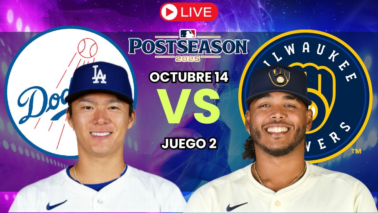 Los Angeles Dodgers vs Milwaukee Brewers EN VIVO | Juego 2 Serie de Campeonato MLB 2025 ⚾🎙️