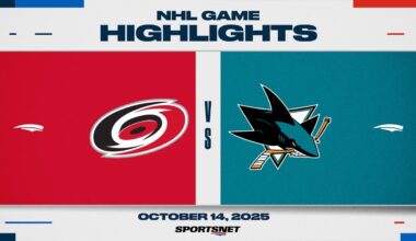 NHL Game Highlights | Hurricanes vs. Sharks - October 14, 2025