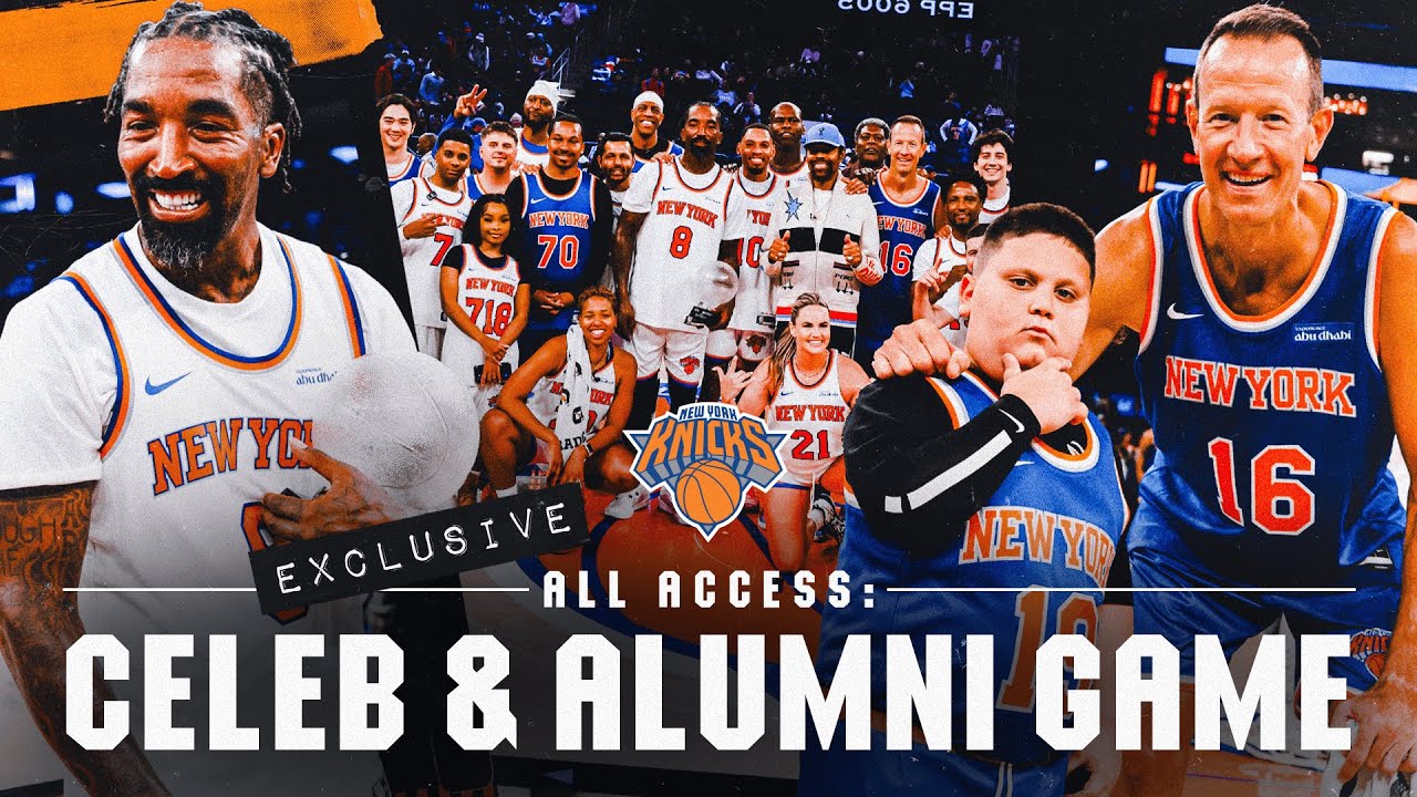 JR Smith and The Rizzler GO OFF at the alumni & celebrity game | Knicks All-Access