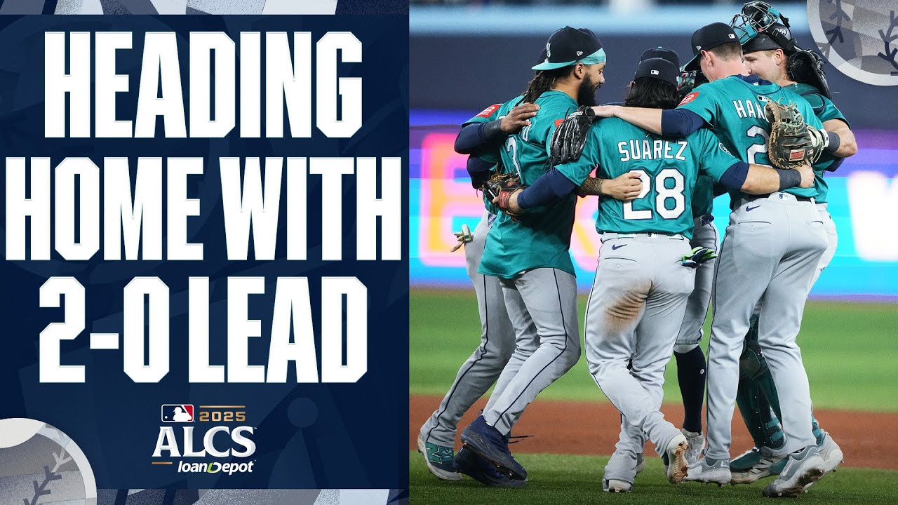 The Mariners head back to Seattle with a 2-0 ALCS lead over the Blue Jays 😤🔱