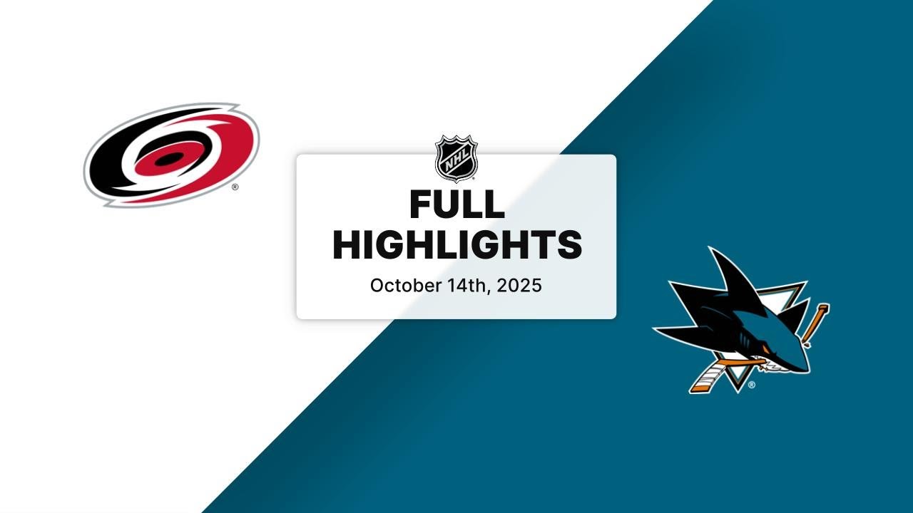 NHL Highlights | Hurricanes vs. Sharks | October 14, 2025