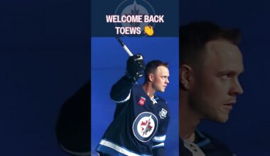 Winnipeg is THRILLED to have TOEWS!!
