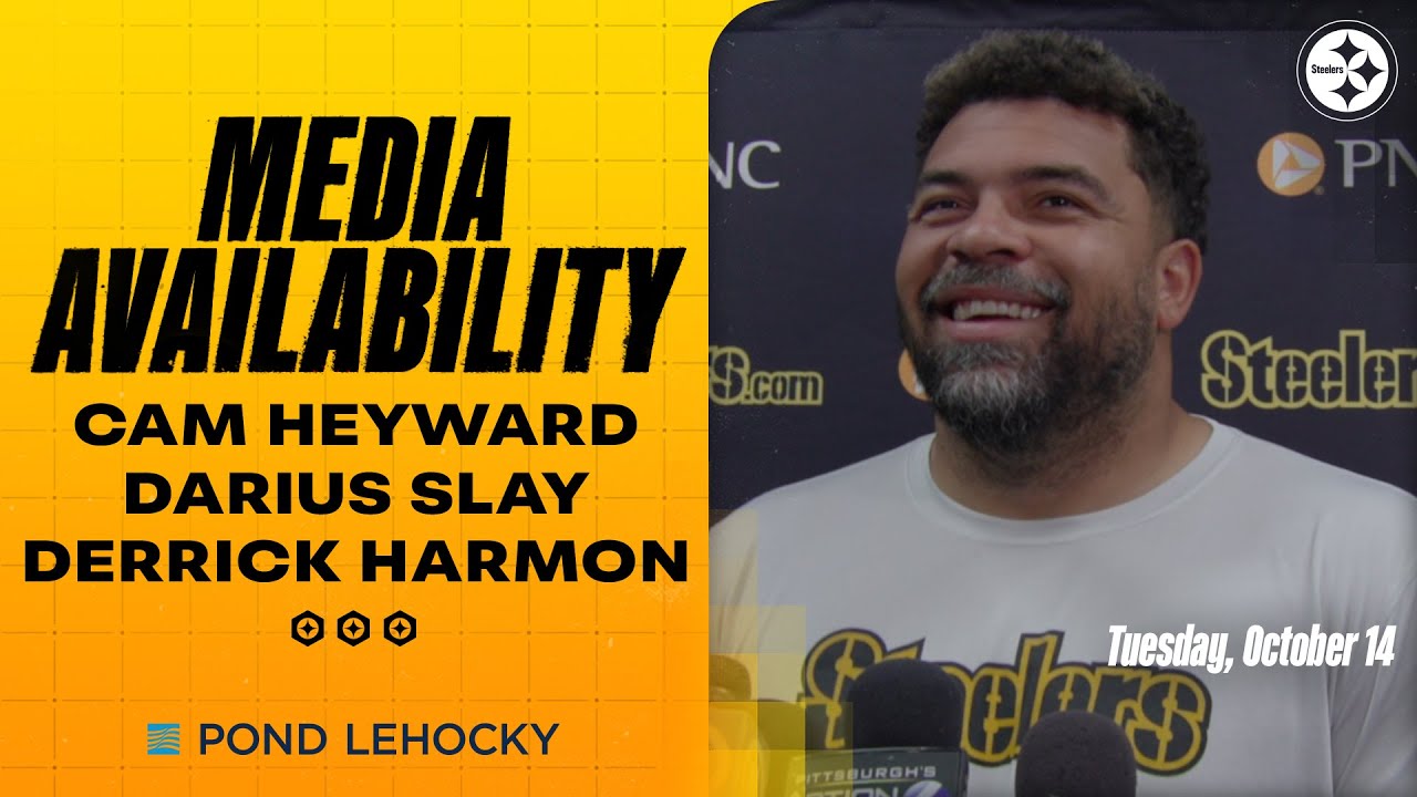 Cam Heyward, Darius Slay, Derrick Harmon Media Availabilities (Oct. 14) | Pittsburgh Steelers