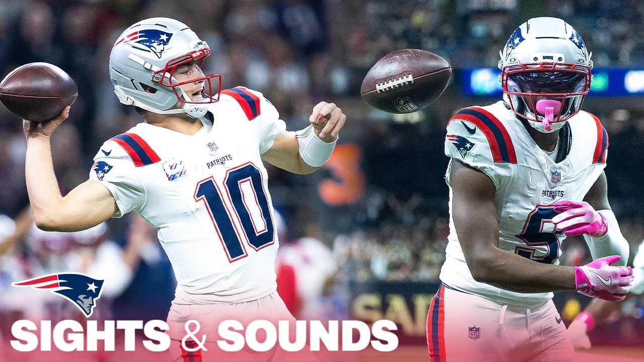 Sights & Sounds: Kayshon Boutte Snags Two Drake Maye Touchdown Passes in Win vs. Saints | Patriots