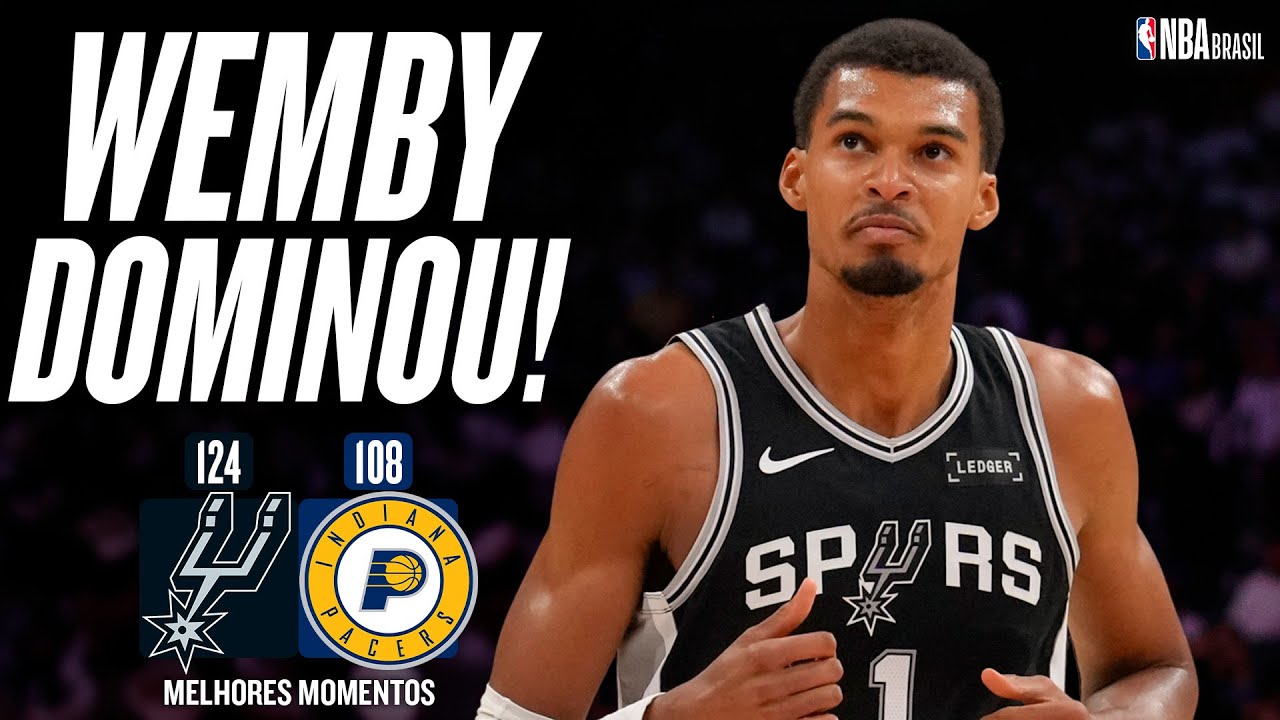 WEMBANYAMA brilha com 27 pontos em 25 minutos na vitória dos SPURS - Melhores Momentos