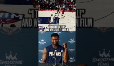 Zion Williamson had "invisible clothes on" for Trey Murphy III's Dunk #pelicans #nba #shorts