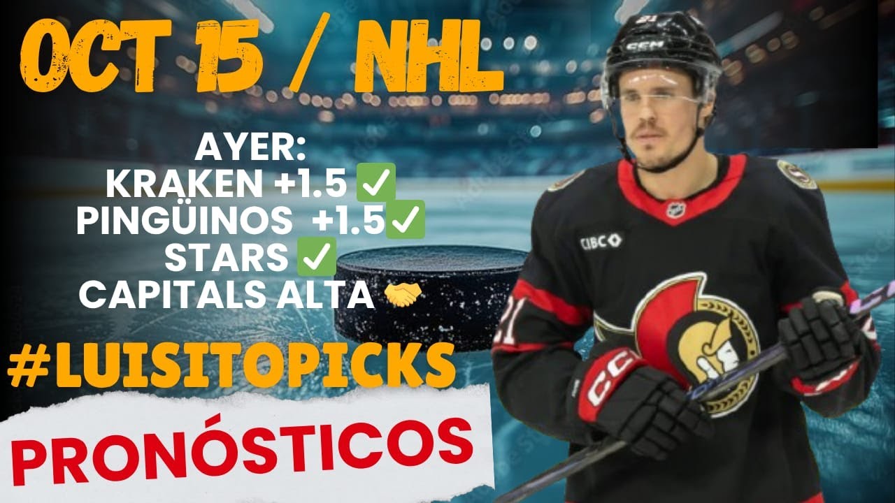🔴 AYER INVICTOS EN PRONÓSTICOS DE NHL 🔥MIÉRCOLES 15 OCTUBRE ​​⚾​​ DATOS DEPORTIVOS