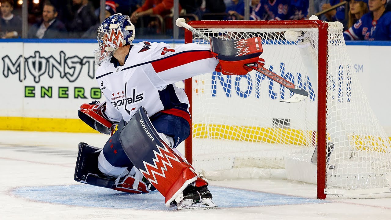 Charlie Lindgren's Best Saves vs. New York Rangers - October 12, 2025