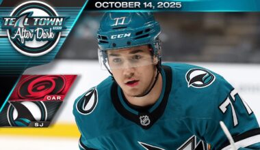 San Jose Sharks vs Carolina Hurricanes (Misa Debut) - 10/14/2025 - Teal Town After Dark (Postgame)