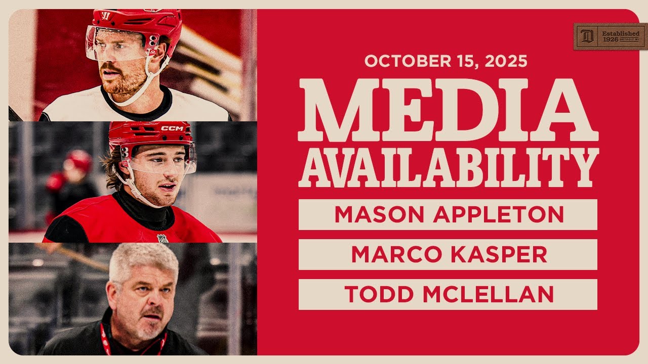 Mason Appleton, Marco Kasper, Todd McLellan Morning Skate Media | Oct. 15, 2025