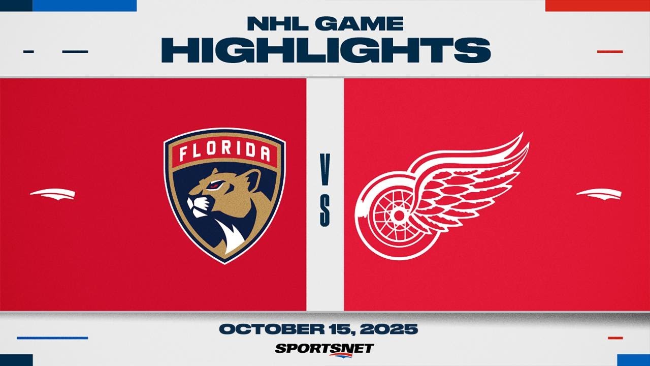 NHL Game Highlights | Panthers vs. Red Wings - October 15, 2025