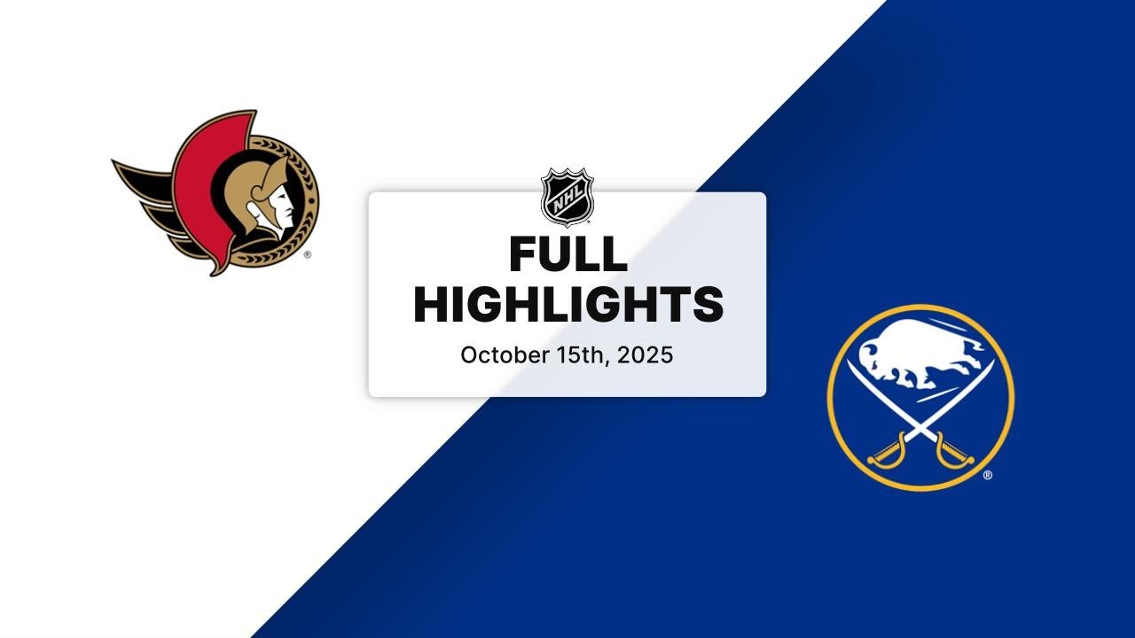 NHL Highlights | Senators vs. Sabres | October 15, 2025