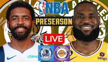 LIVE: DALLAS MAVERICKS vs LOS ANGELES LAKERS | NBA PRESEASON | PLAY BY PLAY | SCOREBOARD