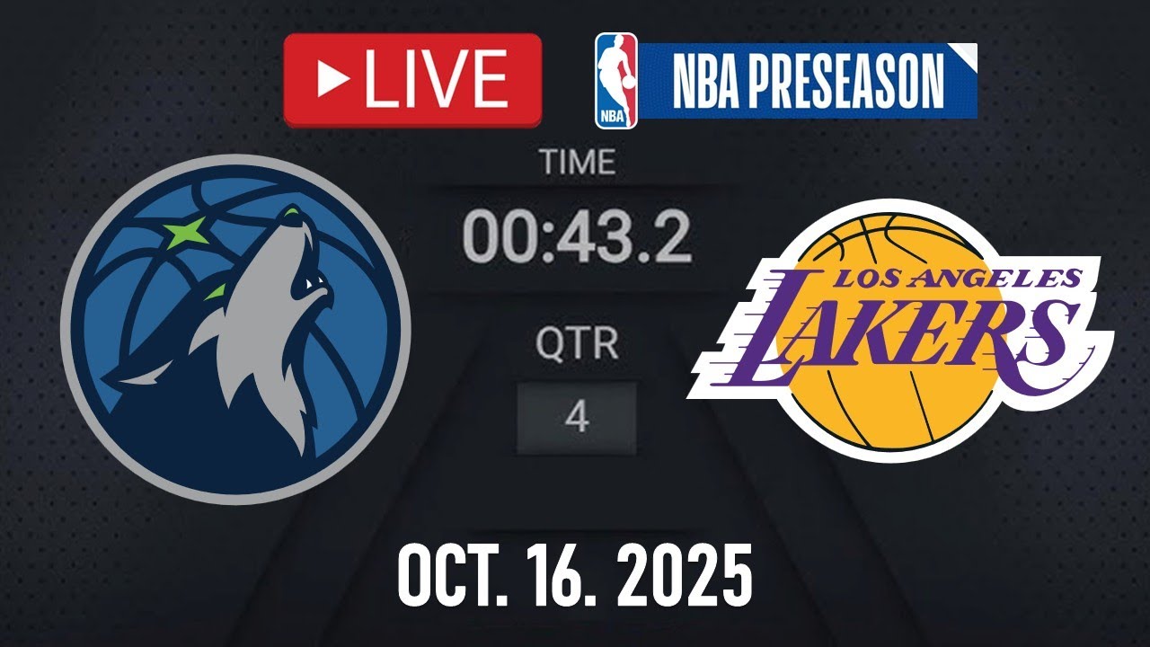 NBA LIVE! Los Angeles Lakers vs Minnesota Timberwolves | NBA PRESEASON | Oct. 16, 2025 | 2K26