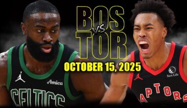 Boston Celtics vs Toronto Raptors Full Game Highlights - October 15, 2025 | NBA Preseason