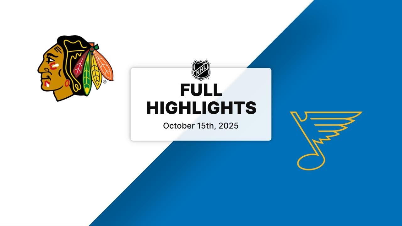 NHL Highlights | Blackhawks vs. Blues | October 15, 2025