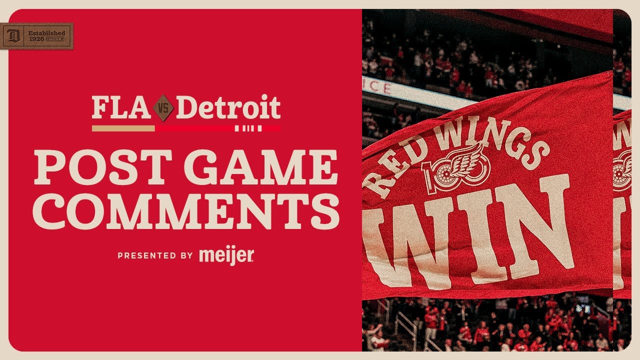 Dylan Larkin, Mason Appleton, Todd McLellan Post Game Comments vs FLA | Oct. 15, 2025