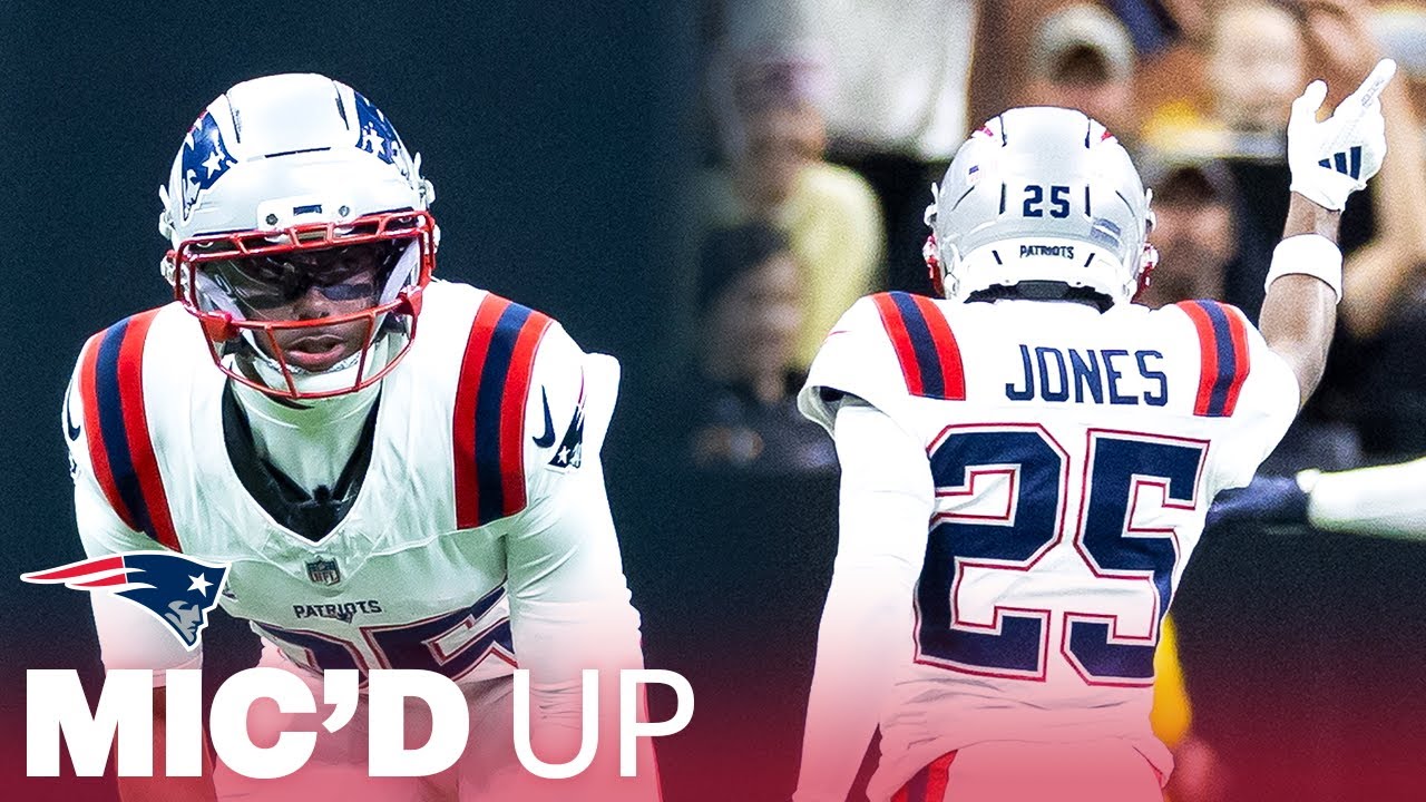 MIC'D UP: Marcus Jones Gets His First NFL Sack in Win Against Saints | New England Patriots