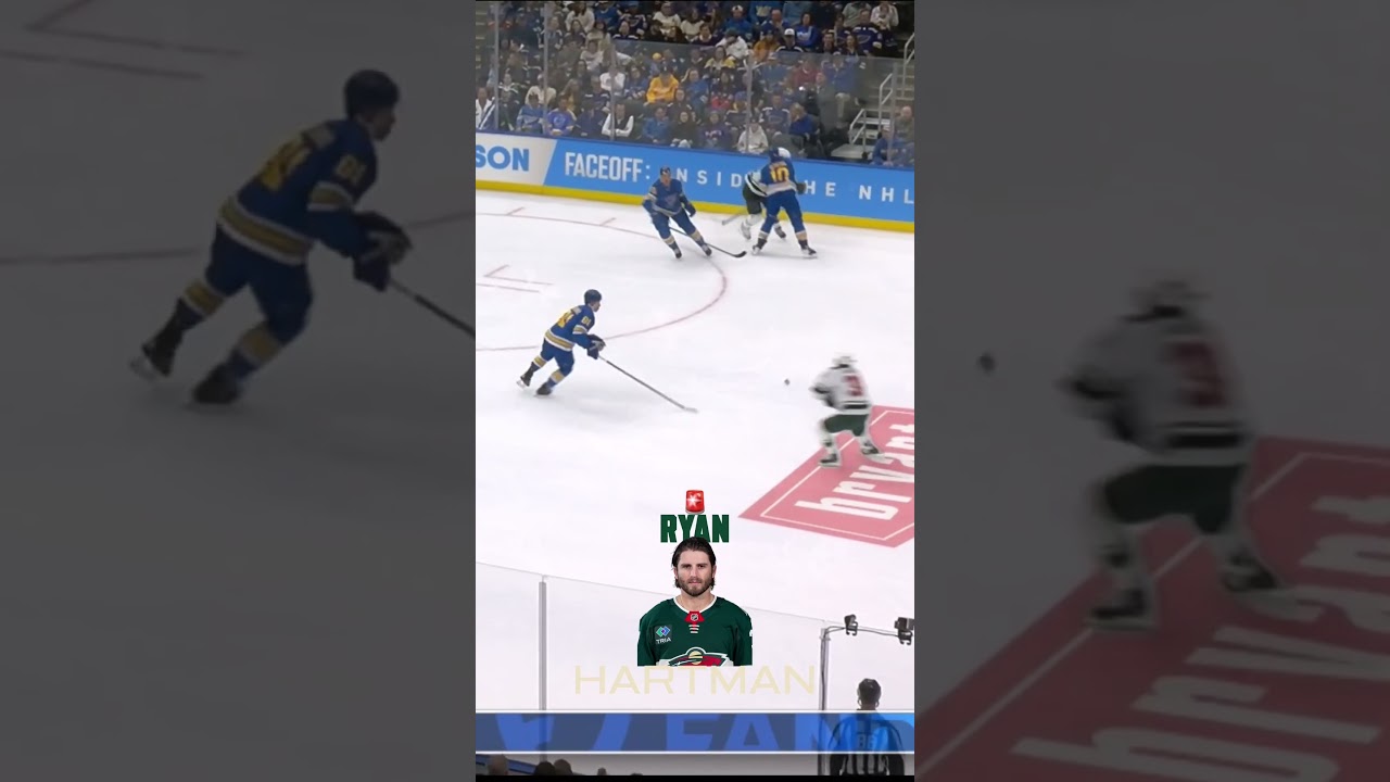 HARTZY FIRST GOAL OF SEASON 25 #ryanhartman #mnwild #nhl